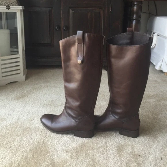 Steven by Steve Madden Cognac Leather Boots - Picture 2 of 5